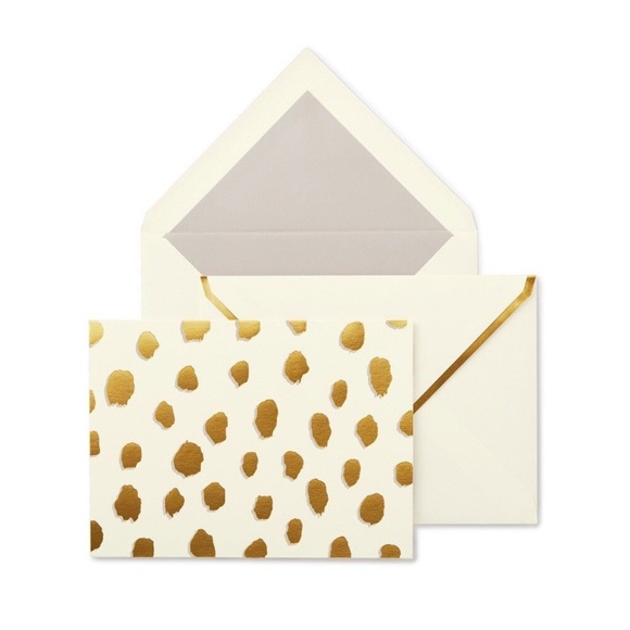 🆕 | ✨ Kate Spade Gold Foil Cards